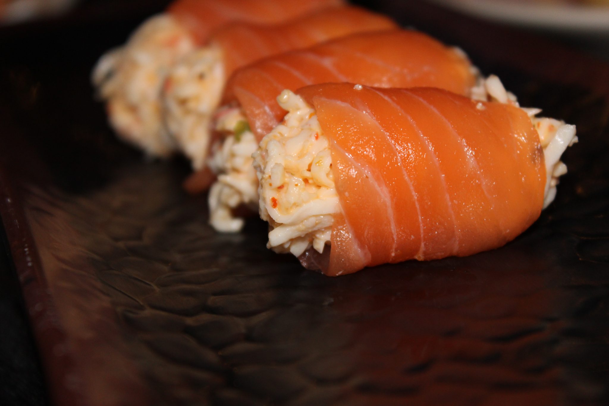 salmon and crab roll